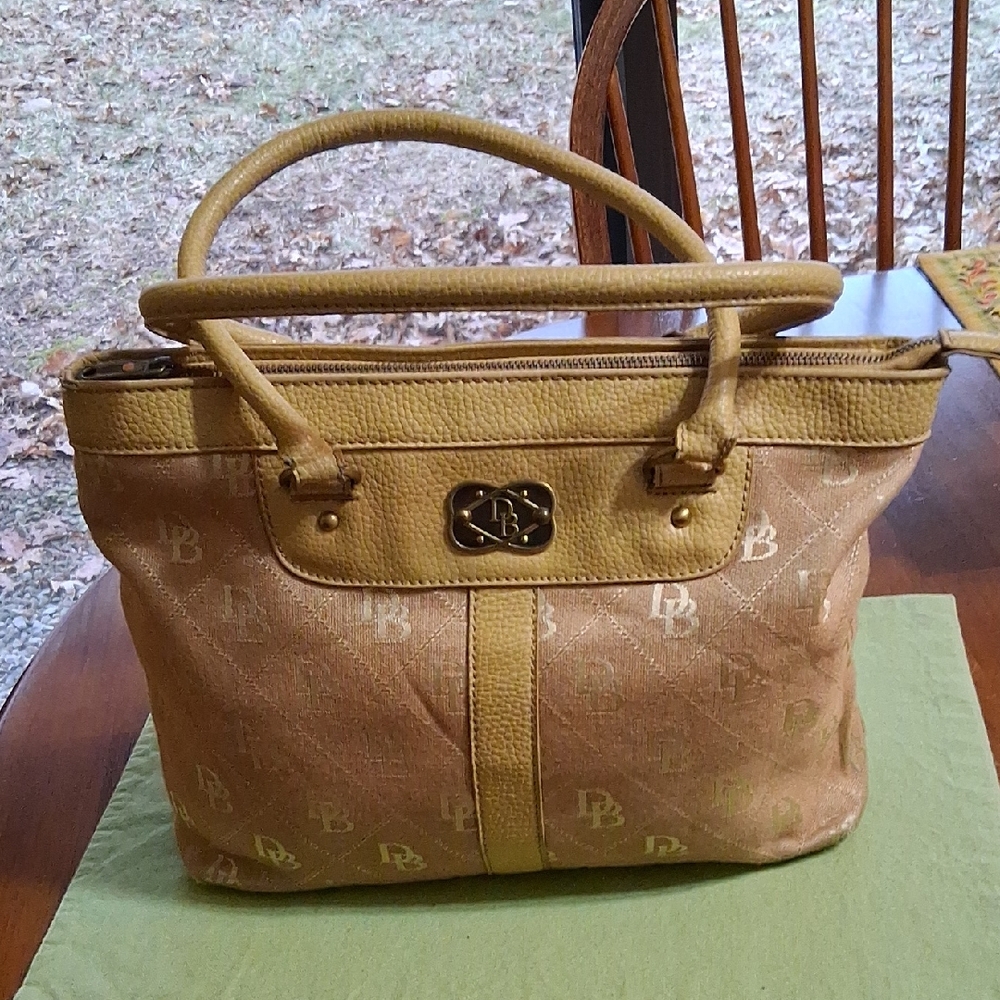 Dooney & Bourke Gold and Tan Tote